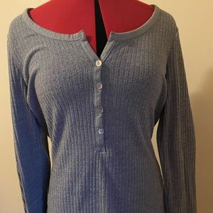 Guess Ribbed Long Sleeve Shirt